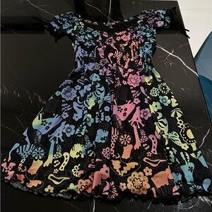 Colorful Off-Shoulder Dress